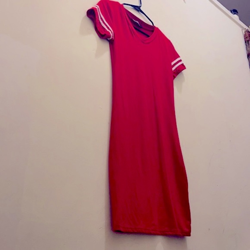 ❤️ Red Body con T-shirt Dress SUPER STRETCH
